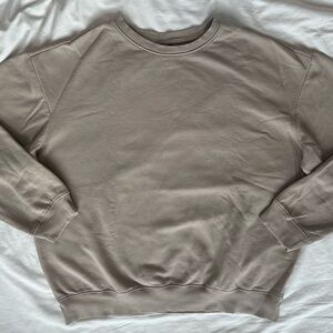 H&M Men's Crewneck Sweater in Light Taupe